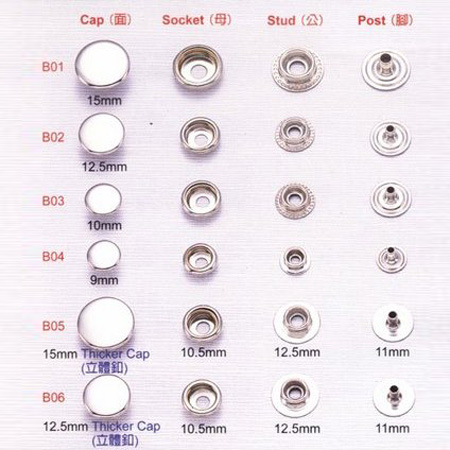 Snap Pulsanti - 7-2Metal Button Snap Pulsanti - 7-2Metal Button