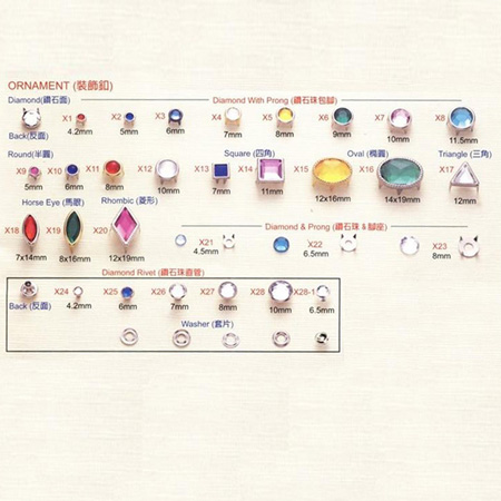 Do Cristal De Roche Stud - 9-6Metal Accessories Do Cristal De Roche Stud - 9-6Metal Accessories